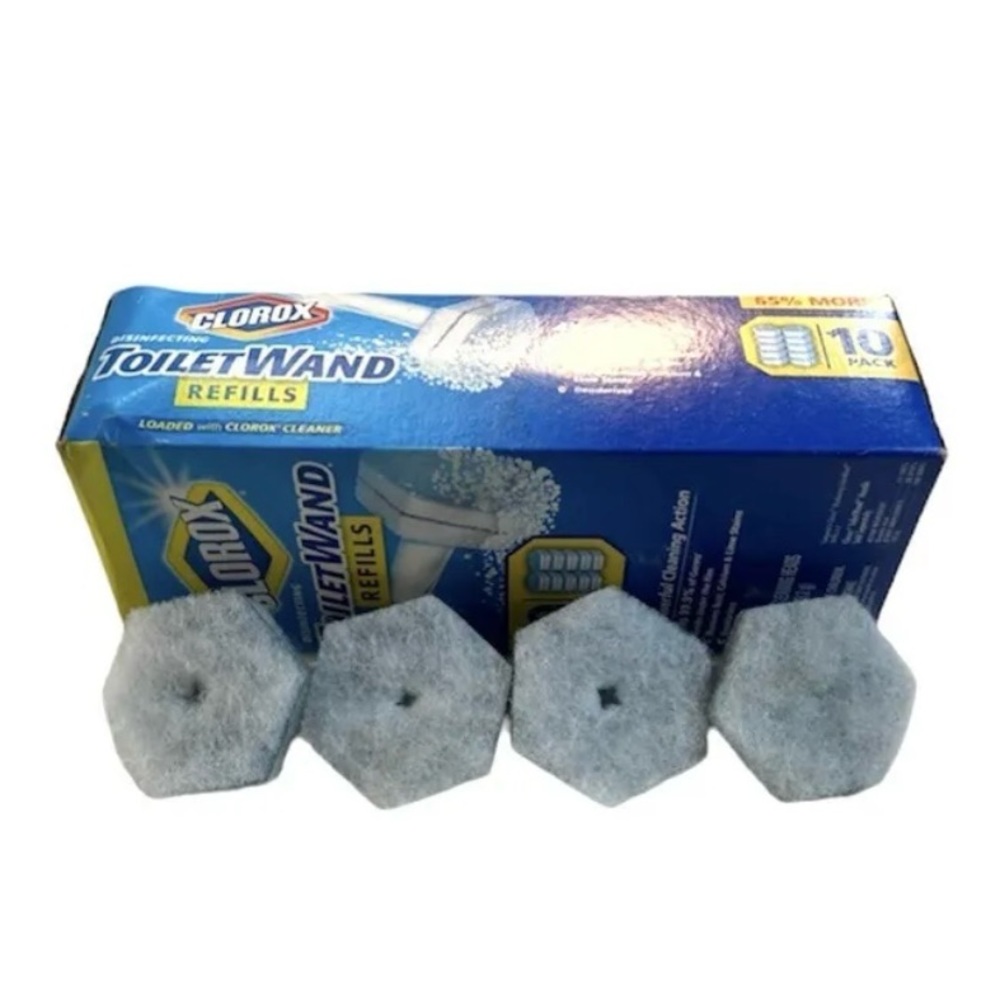 CLOROX Disinfecting ToiletWand REFILLS Scrubbing Pads Bathroom Cleaning